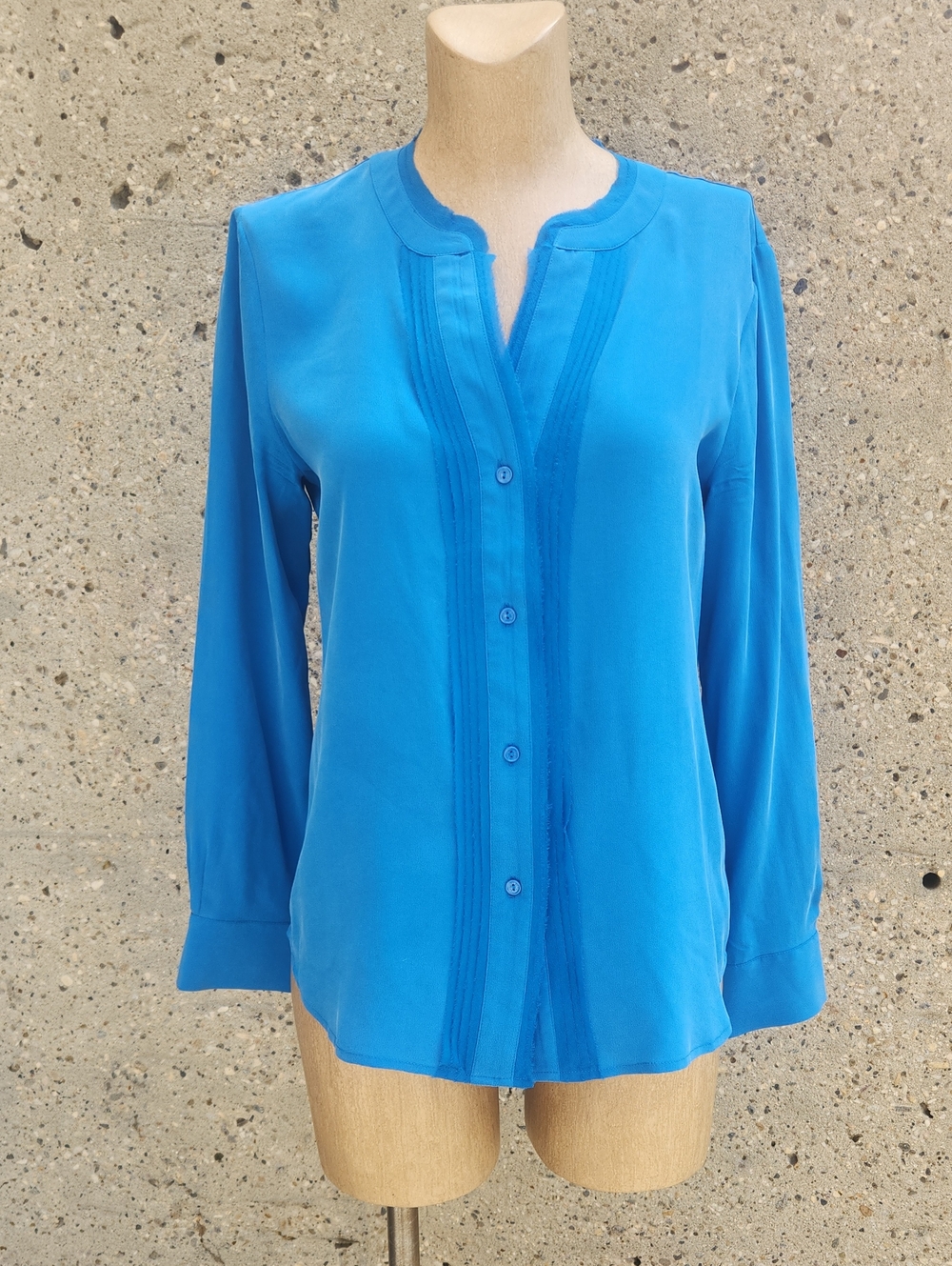 ECRU blue silk blouse